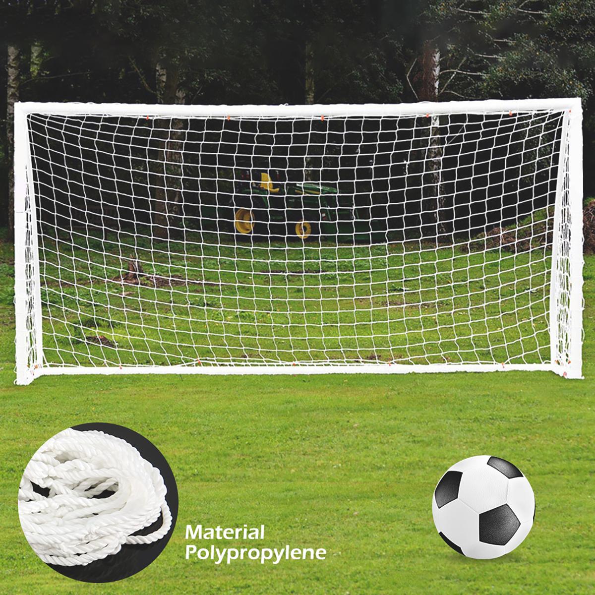 Professional Soccer Goal Net Durable Outdoor Football Netting Replacement Junior Sports Training Net Wear Resistant Football Goal Post Accessory For D 2.4mx1.8m