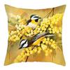 Flower And Birds Polyester Pillow Cover Bird Animal Printed Cushion Cover Throw Pillowcase For Home Sofa Decor 45X45Cm