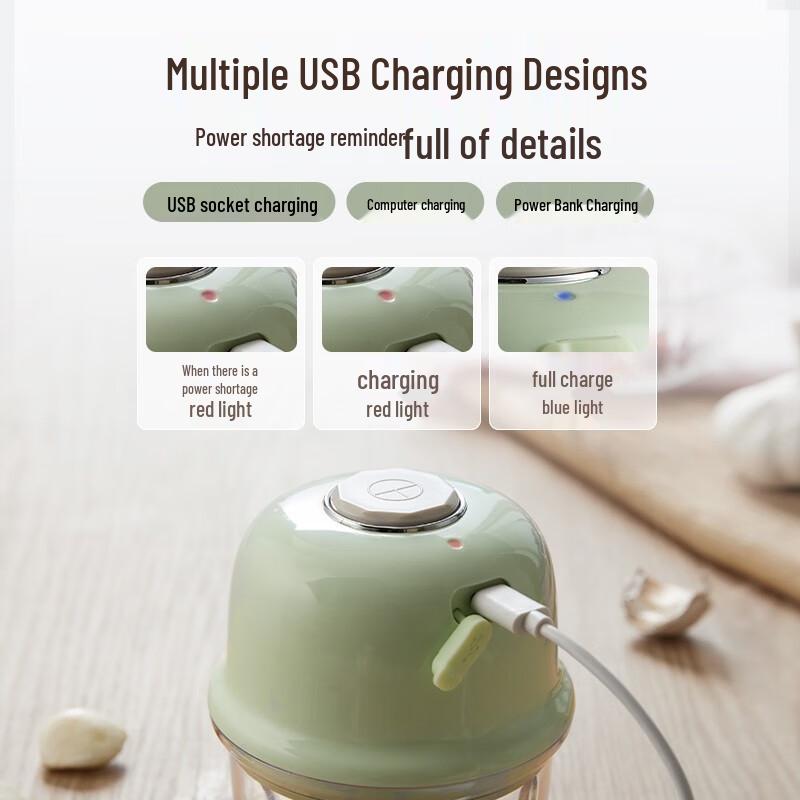 Bear Cordless Mini Food Chopper CN plug (adapter included)