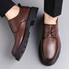 Fashion Elegantes Lace Up Casual Shoes Leather Mens Oxfords Shoes Leisure Walk Man Business Footwear Versatile Derby Shoes Men Sneakers