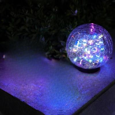 Nufeng Solar Rissglas Kugel Rasenlicht