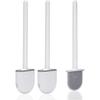 (2 Pieces) Silicone Toilet Brush, Toilet Brush, Silicone Toilet Brush and Holders With Soft Bristles and Non-Slip Handle Silicone Toilet Brush Quick C
