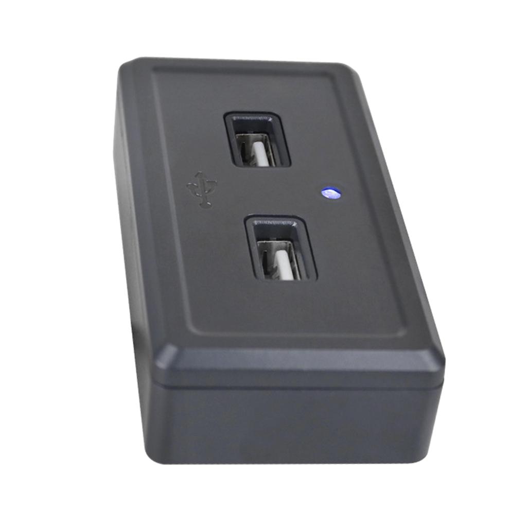 12V USB Outlet RVs USB Outlet Car Charger RVs Twin USB Port 12V-24V 3.1A Female Panel Mount for Car Trailer Boats