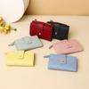 2025 Trendy Women's Short Wallet: Korean-Style Solid Color Card Holder & Coin Purse