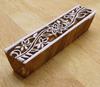 Indian Wood Decorative Handcarved Wooden Textile Stamp Floral Printing Block