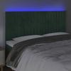 VidaXL LED Headboard Bedroom Furniture Double Bed Accessory Head of Bed Frame Interior Dark Green 3122731