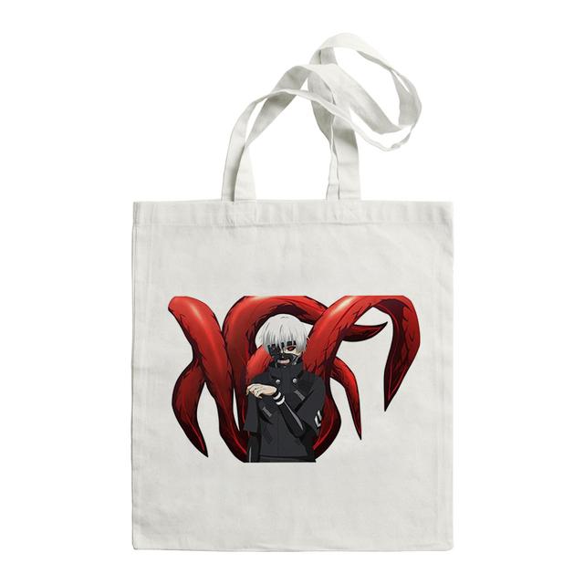 Japan Anime Kaneki Ken Tokyo Ghoul Canva Bag Harajuku Gothic Style Shopper Large Capacity Women Bag Shoulder Bag Vintage HandBag