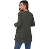 Autumn and Winter Solid Color Loose Long Sleeve Pocket Cardigan Jacket Women's New Style