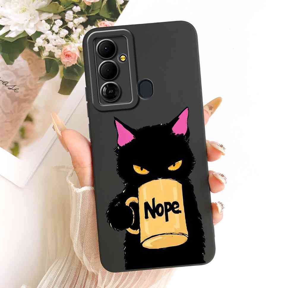 For Tecno Pop 6 Go BE6j Case Simple Style Silicone Shockproof Back Cover Coque For Tecno Pop6 Go POP 6 GO Phone Bumper Shell