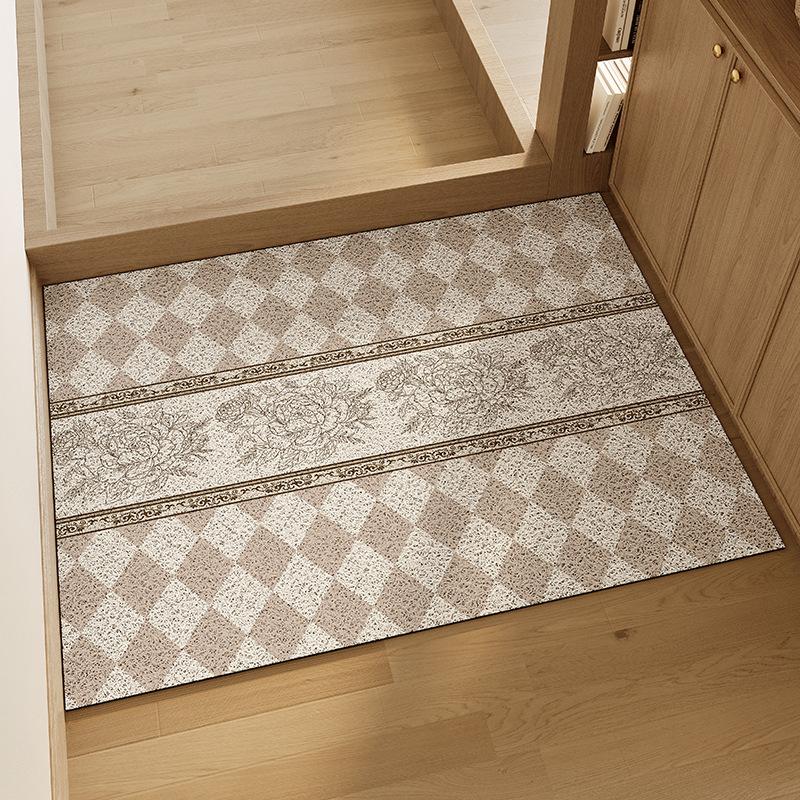 

Ретро Ветряной Шелковый Кольцевой Коврик для Пола, Противоскользящий Коврик, Придверный Коврик Снаружи Двери, Износостойкий Ковер, Придверный Коврик У Двери 50*80cm