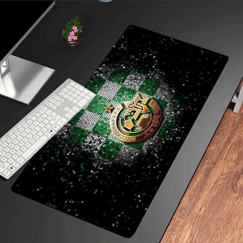 Maccabi Haifa Football Crest mouse pad, rubber base, esports desk mat, mouse pad for gamers and office use, gaming desk , easy to clean mat