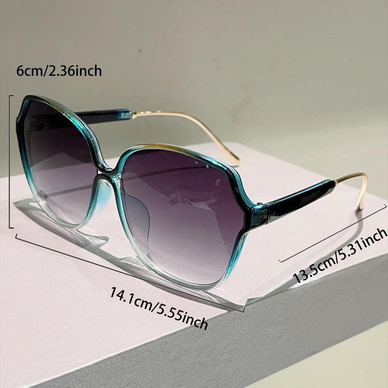 Oversized Round Sunglasses Women Vintage Stylish Gradient Deocr Shades Trendy Brand Design Candy Color Rim Sun Glasses