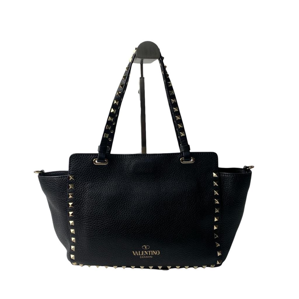 Used VALENTINOShoulder Bag black leather Women