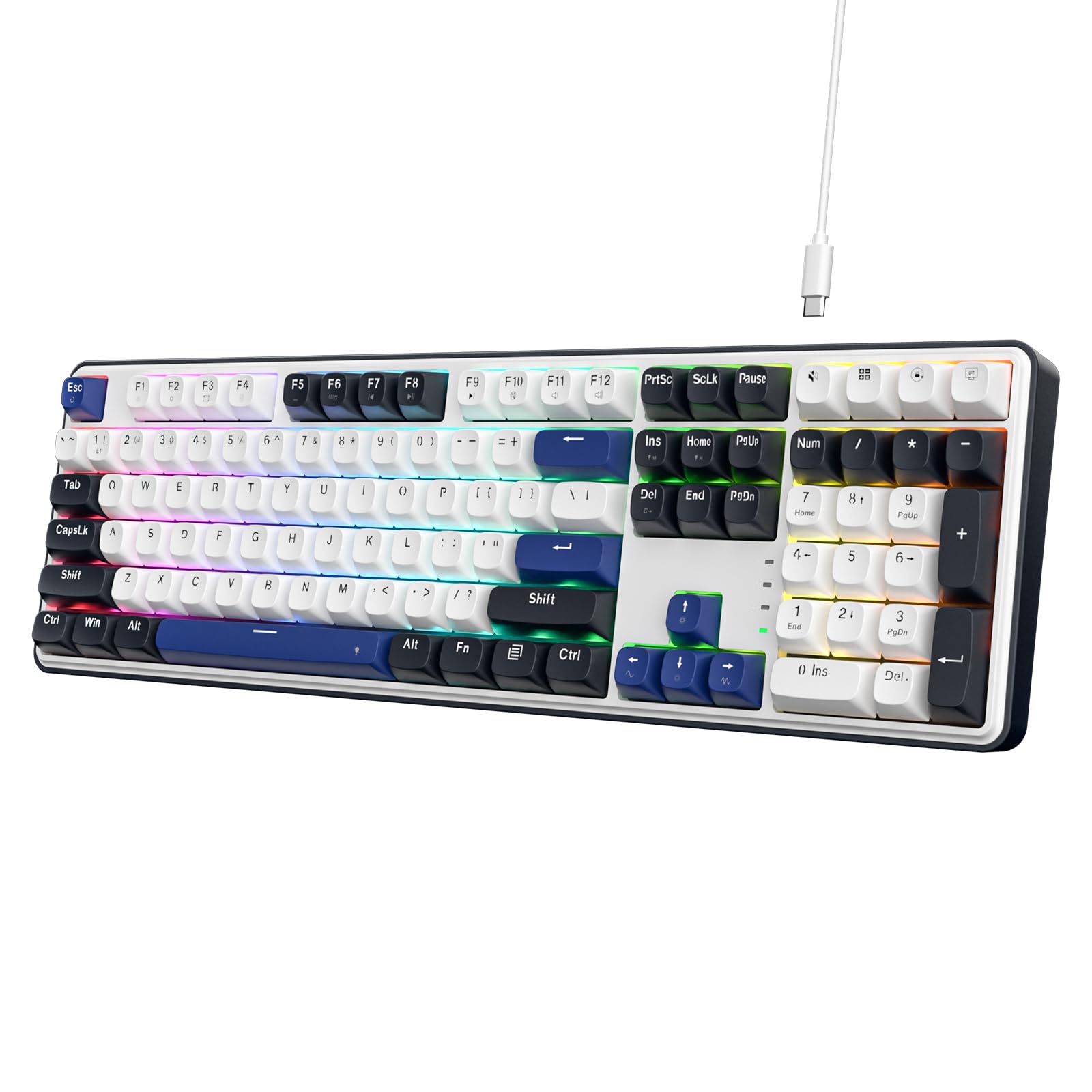 

Redragon K689 Wired Gasket RGB Gaming Keyboard 108 Keys Mechanical Keyboard with Keycaps and Custom Linear Switches Hot-Swap Sockets, 3-Layer