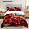 Robert Lewandowski Fc Bayern Munich Threepiece Set 1 Duvet Cover 2 Pillowcase Without Core 2Dflat Duvet Cover And Pillowcase Bedding Set