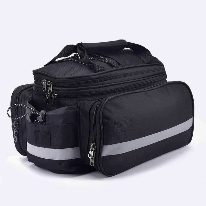 Bike Bicycle Seat Rear Bag Waterproof Pannier Rack Pack Shoulder Pouchs Cycling