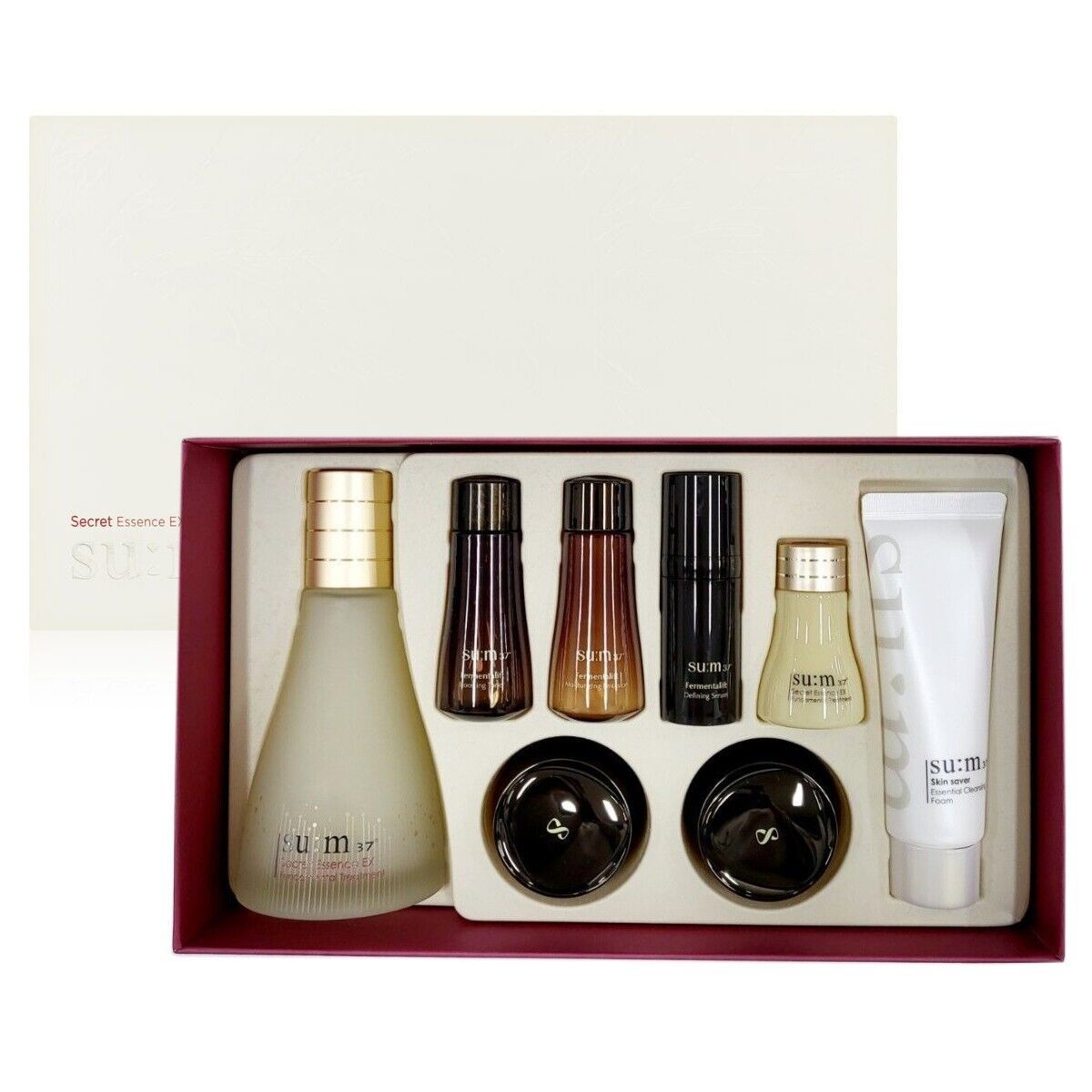

su:m37 Набор Secret Essence EX от Sum37 (8 предметов) / Антивозрастной, Увлажняющий, Корейская косметика, Kbeauty
