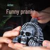 Fischietto Azteco della Morte Faccia di Leone - Collezione Artigianato Antico