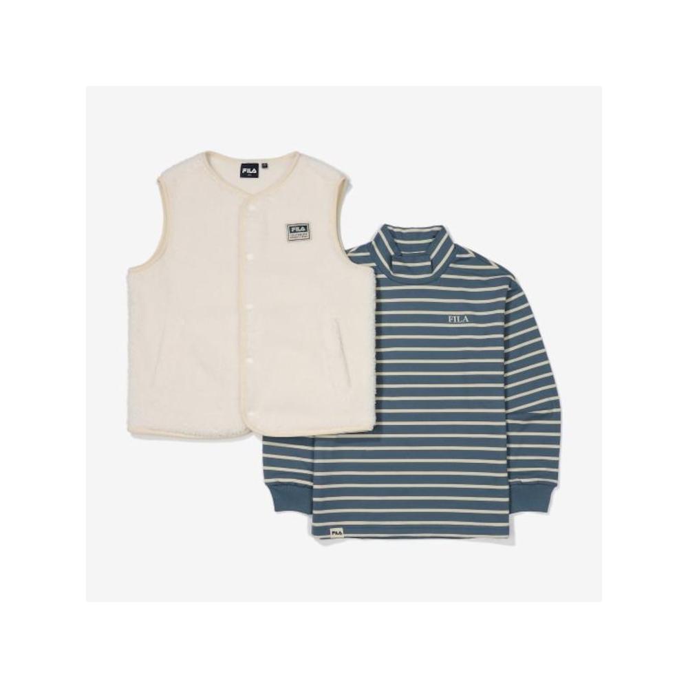 

[fila Kids] Essential комплект с длинными рукавами и жилетом Fk2rlf4201x Gtl q0zFk2rlf4201xGtl GREYISHTEAL/110