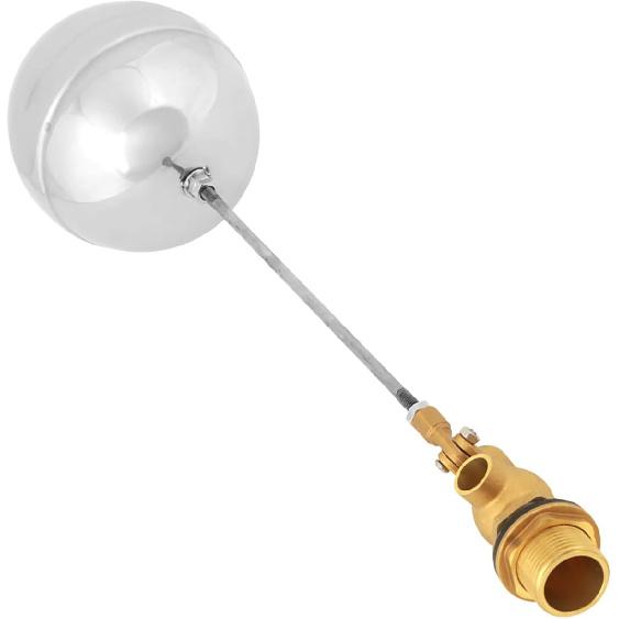 Ball Valve, G3/4" DN20 Stainless Steel Floating Ball Valve Adjustable Male Thread Control Sensor Valve for