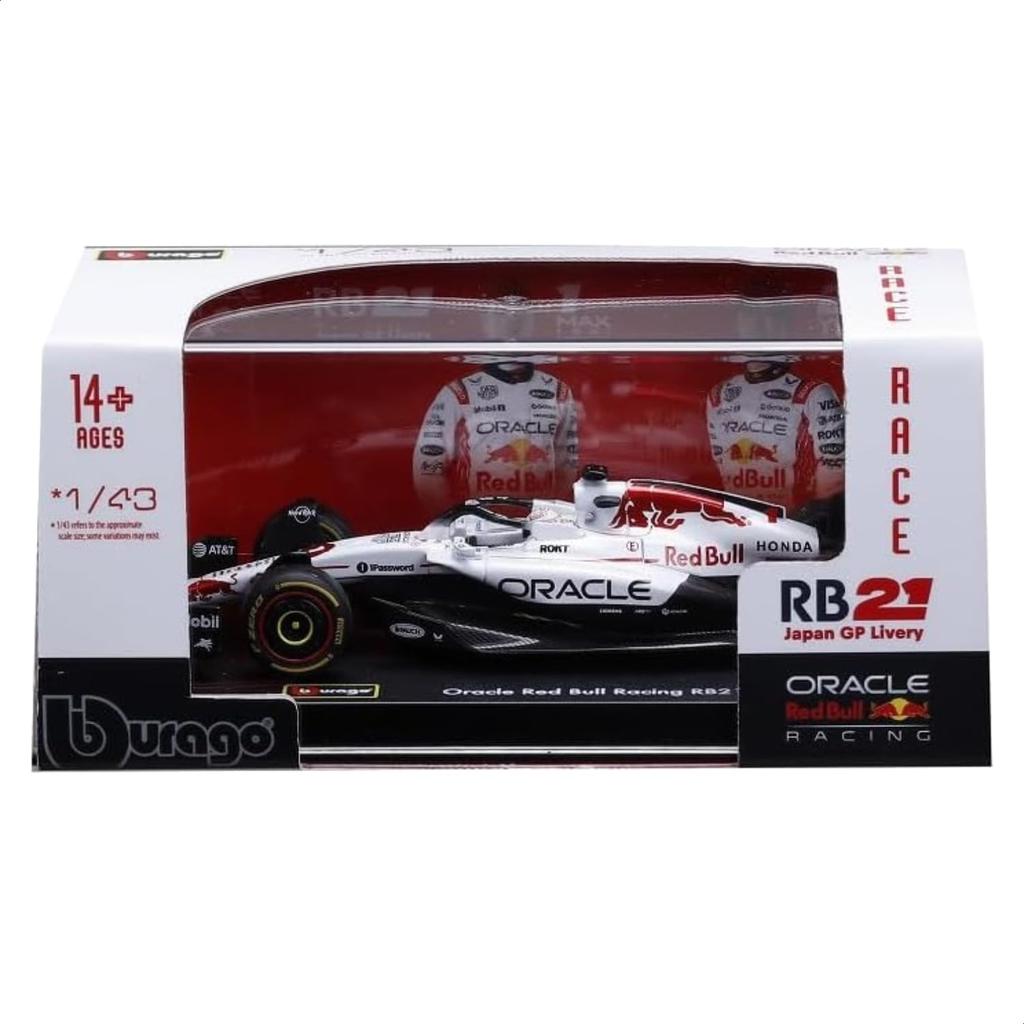 Bburago 2025 Model Signature Series F1 Oracle Red Bull Racing RB21 Max Fettaven Japanese GP Suzuka Circuit Race Sports Car Miniature Diecast Car