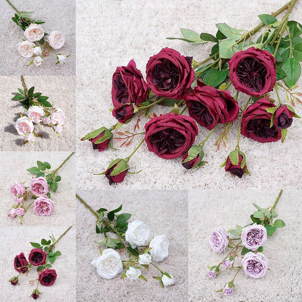 

Silk Rose Bouquets Handmade Artificial Rose Colorful Simulated Rose Valentine s Day