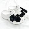 8Pcs Trendy 3D Flower Beach Shoe Charms Detachable Clip Buckle Shoe Decorations DIY Perforated Shoes Accessories Beach Shoes