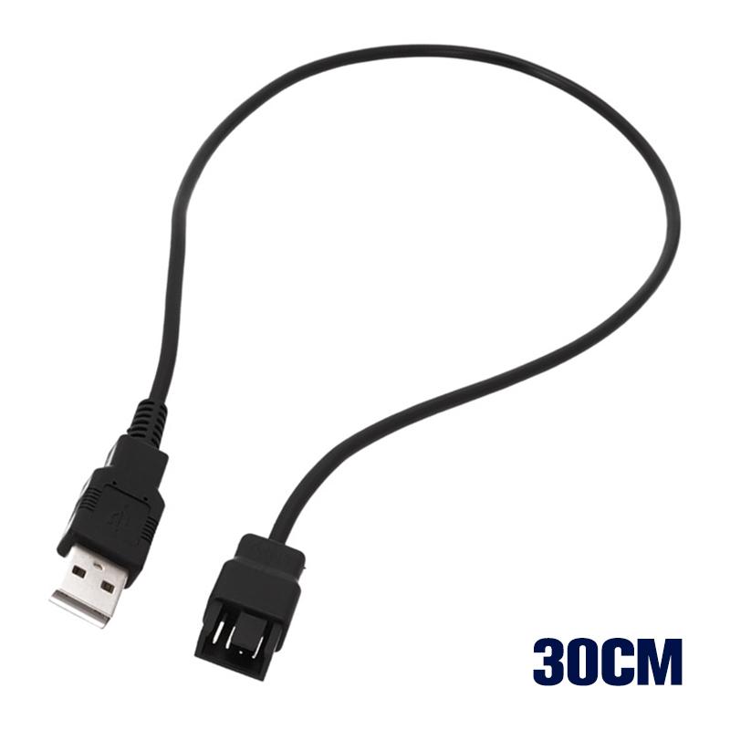 30/50/100Cm 3/4 Pin Kabel adaptéru ventilátoru na USB Počítačový PC ventilátor Napájecí kabel Konektor Adaptér