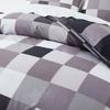 Colorful Plaid Fitted Sheet Twin Queen 3Pcs Geometric Grid Bed Sheet Set Microfiber Lattice Checkerd Bed Sheets - Deep Pocket