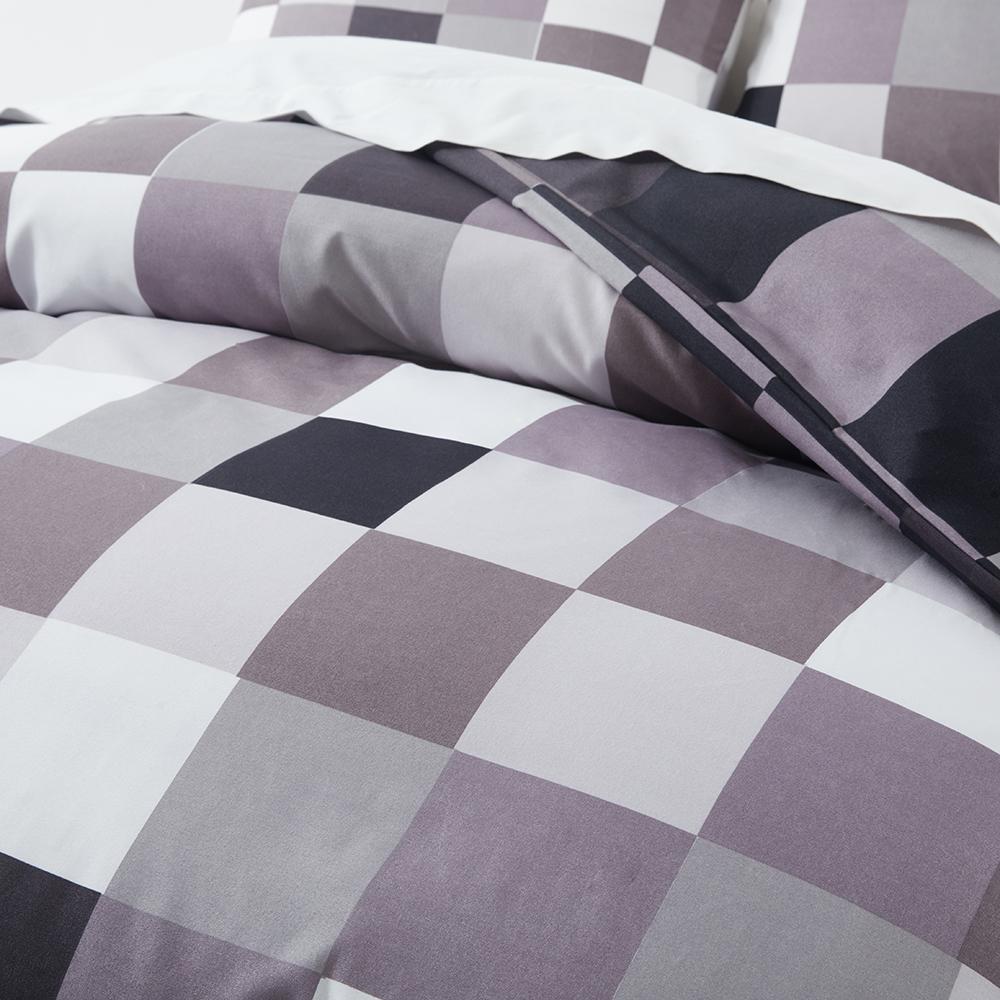 Colorful Plaid Fitted Sheet Twin Queen 3Pcs Geometric Grid Bed Sheet Set Microfiber Lattice Checkerd Bed Sheets - Deep Pocket