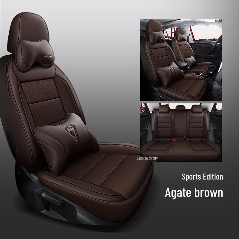 CLY Custom Leather Seat Covers for Volkswagen T-ROC: All-Season Sport Cushion Pads