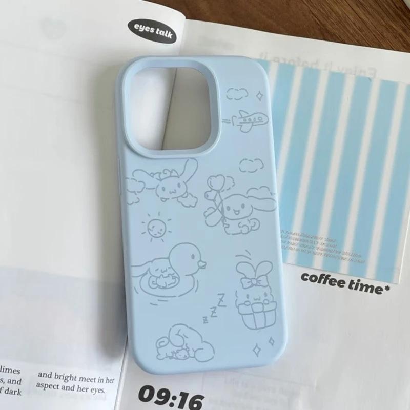 Swimming Yugui Dog Suitable for Apple iPhone17/16Pro Mobile Phone Case 15 Glutinous Rice 13 Liquid 12 Large Hole 14 Soft