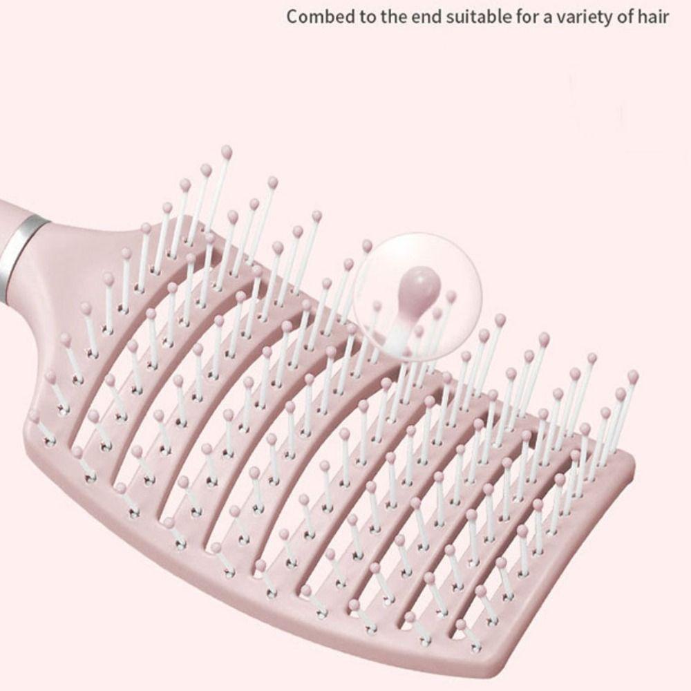 Anti-static Scalp Massage Comb Waterproof Hollow Comb Solid Color Air Cushion Comb Curly Hair
