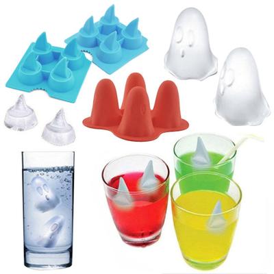 Geisterhai Eiswürfelform Silikon Eiswürfelform 3D Lustige Form Schokolade