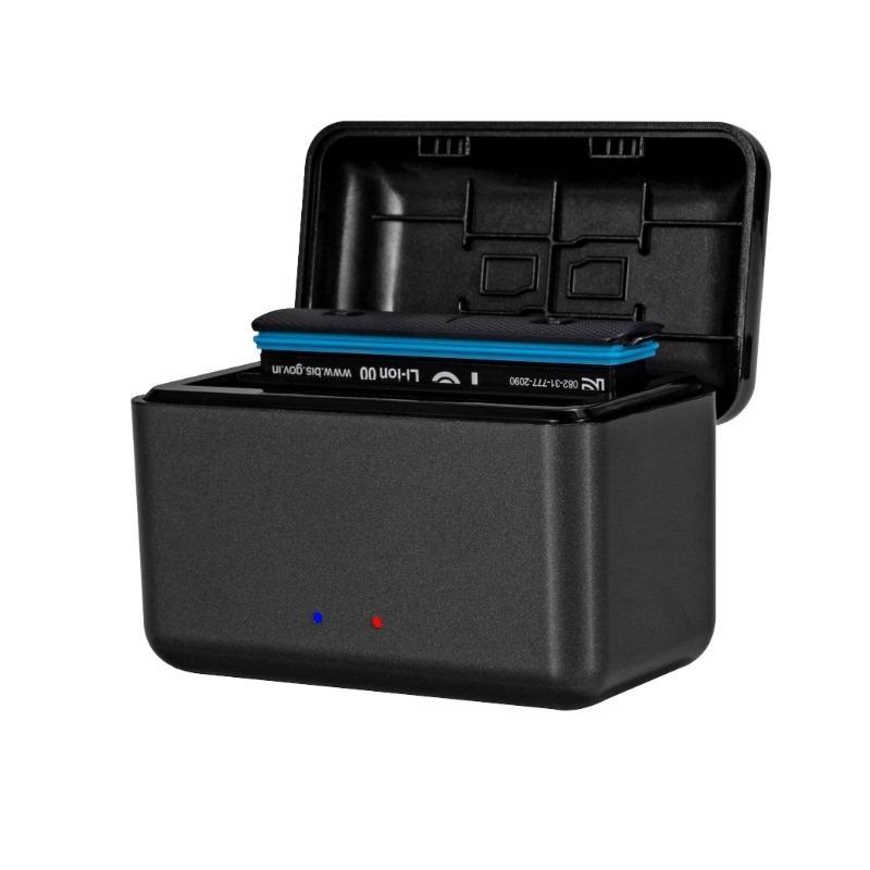Hub dublu pentru încărcător de baterie pentru cameră Insta360 X4 Carcasă pentru încărcător rapid cu 2 canale, tip C Cutie baterie pentru accesorii pentru cameră Insta 360 X4