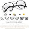 Fashion Reading Glasses Photochromic Classic Square Metal Frame Presbyopic Glasses Anti Blue Light Blocking +150 +200 +250
