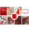 100M X 0,8mm Nylonový Šňůra na čínský uzlík Rattail Macrame Shamballa Nit Šňůrka Červená Nylonová Šňůra na macramé uzlíky Nylonová šňůra na čínské uzlíky