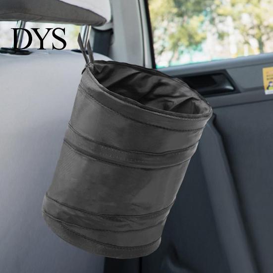 Car Waste Management Solution Collapsible Trash Can, Interior Foldable Container, Waterproof Oxford Travel Essentials for Organization Cloth Bin with