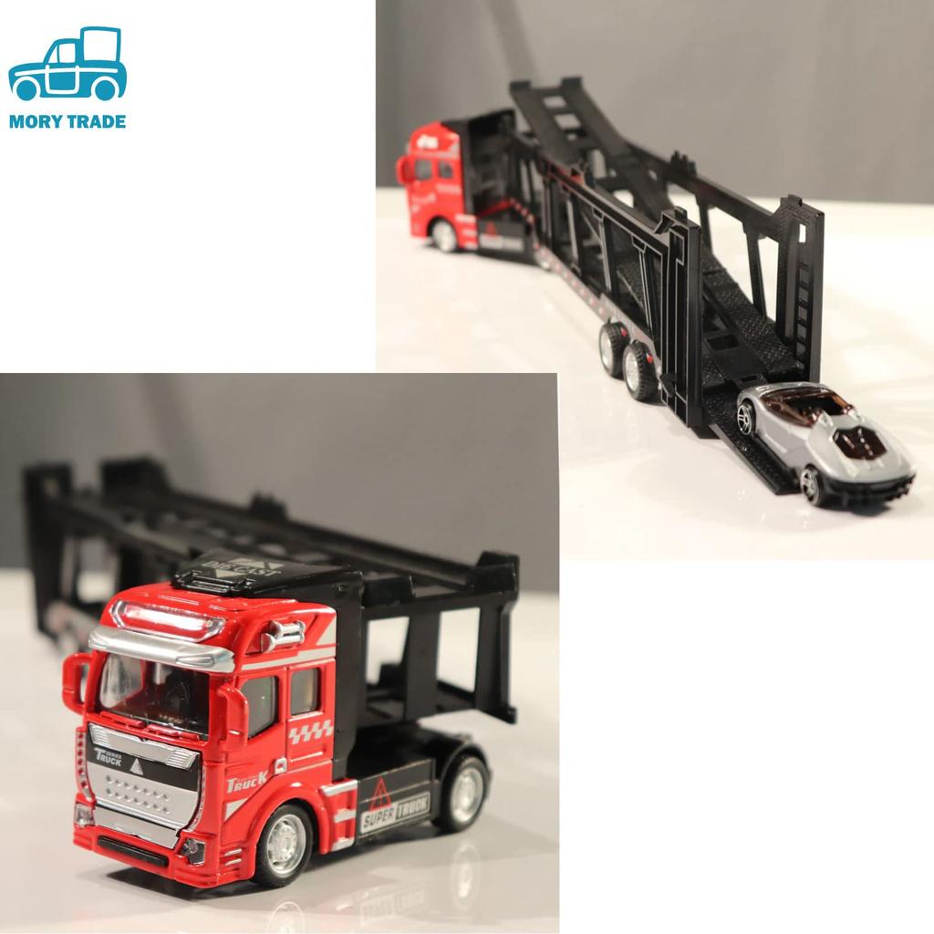 MORYTRADE 1/48 Scale Carrier Truck, Toy Carrier, 33cm Long, Models 6+, Black