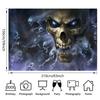 Halloween-themed background banner Halloween party decorations terrifying skull ghostly procession.PMJ