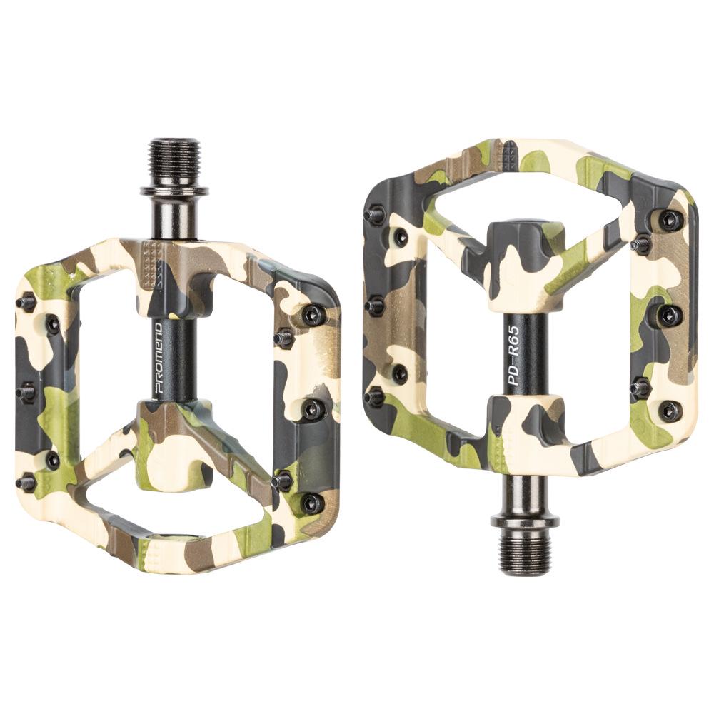 PROMEND Fargerike Nylon Sykkelpedaler med 3 Kulelager for Terreng- og Landeveissykler.