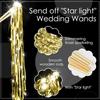 Wedding Wands Light up with LED Tinsel Wedding Streamers for Wedding Send off and Greeting Ideal Props for Weddings, Birthday