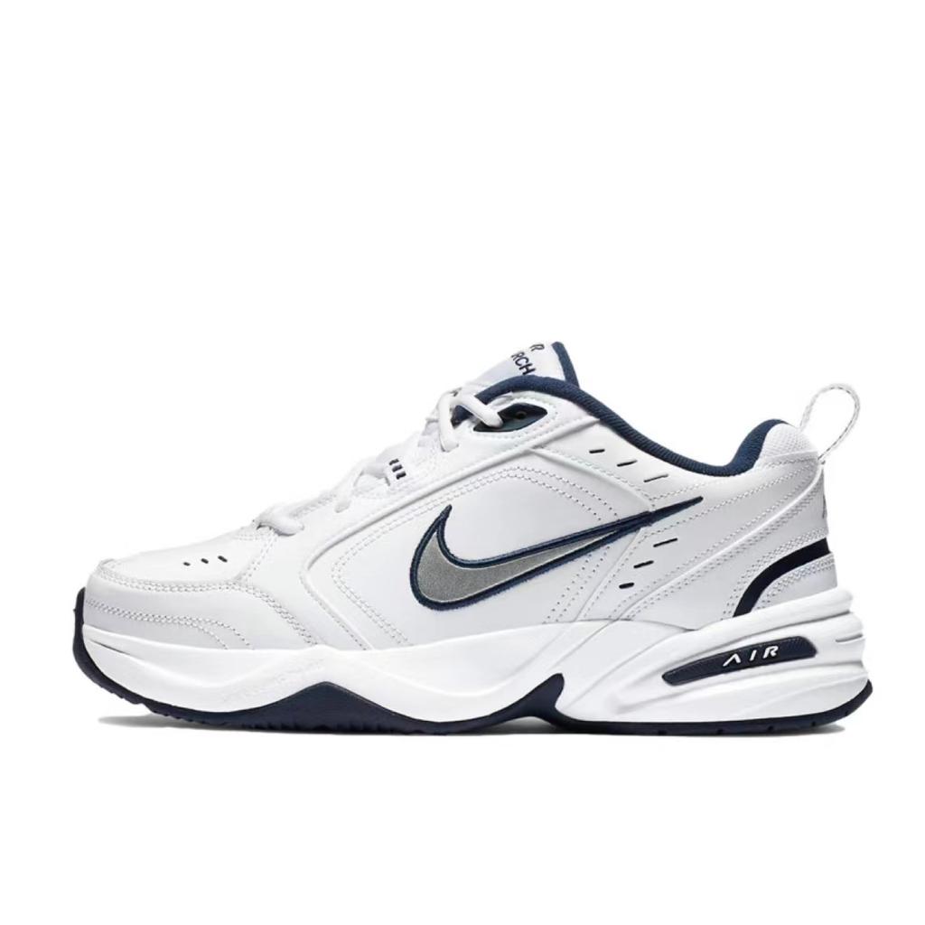 Nike Air Monarch 4 Truthahn Kaffee, Dingduo Rutschfest Abriebfest Niedrig geschnitten Klobige Sneaker Unisex Weiß 415445-102 (Team746-)