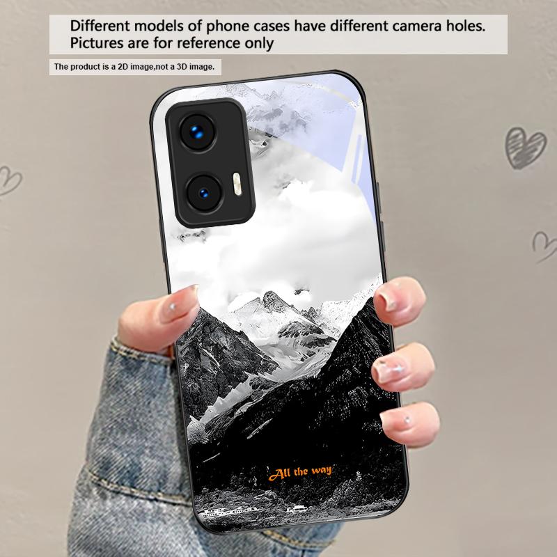 

A lush forest of leaves For Motorola Moto Edge 20 Lite 30 Pro 40 Neo 50 Ultra G45 G54 G55 G75 G84 G85 G Play 23 Glass Phone Case Motorola Moto X30 Pro