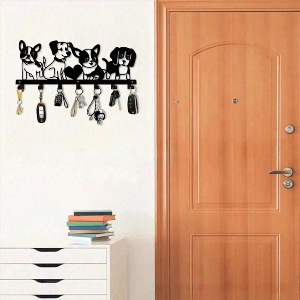 

Vintage Self Adhesive Metal Dog Wall Art Rustproof Waterproof Home Decor Gift різнокольоровий
