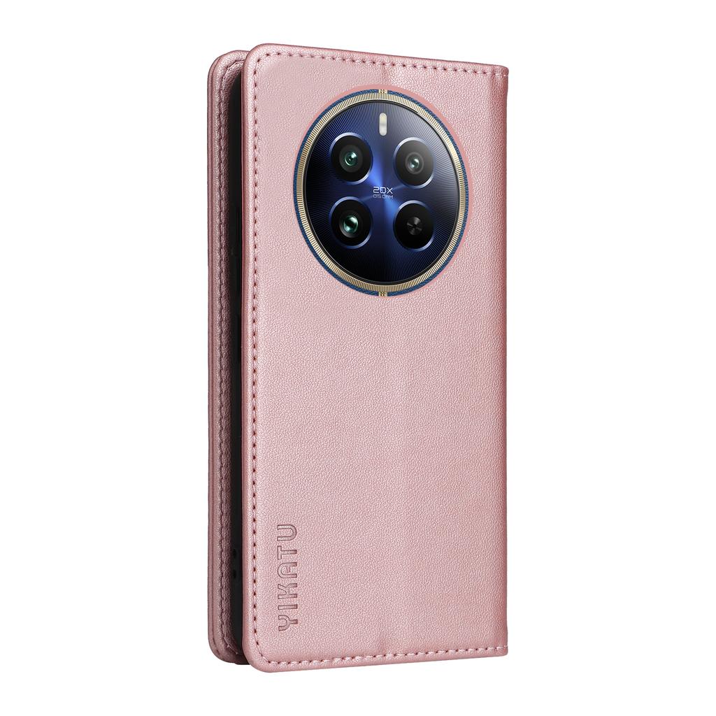 YIKATU YK-001 Für Realme 12 Pro 5G/12 Pro+ 5G Brieftaschenkoffer Leder Folio Klapphandyhülle