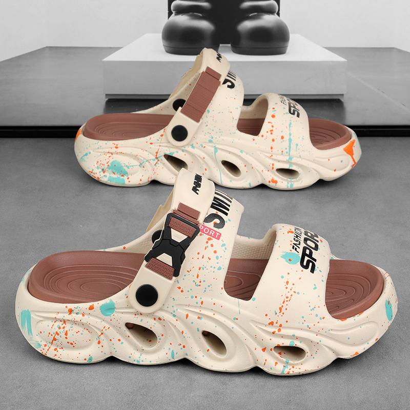 Pánské ležérní pantofle léto nové měkká podrážka protiskluzové plážové boty prodyšné sandály dvojího použití klasické sportovní pantofle pro mládež