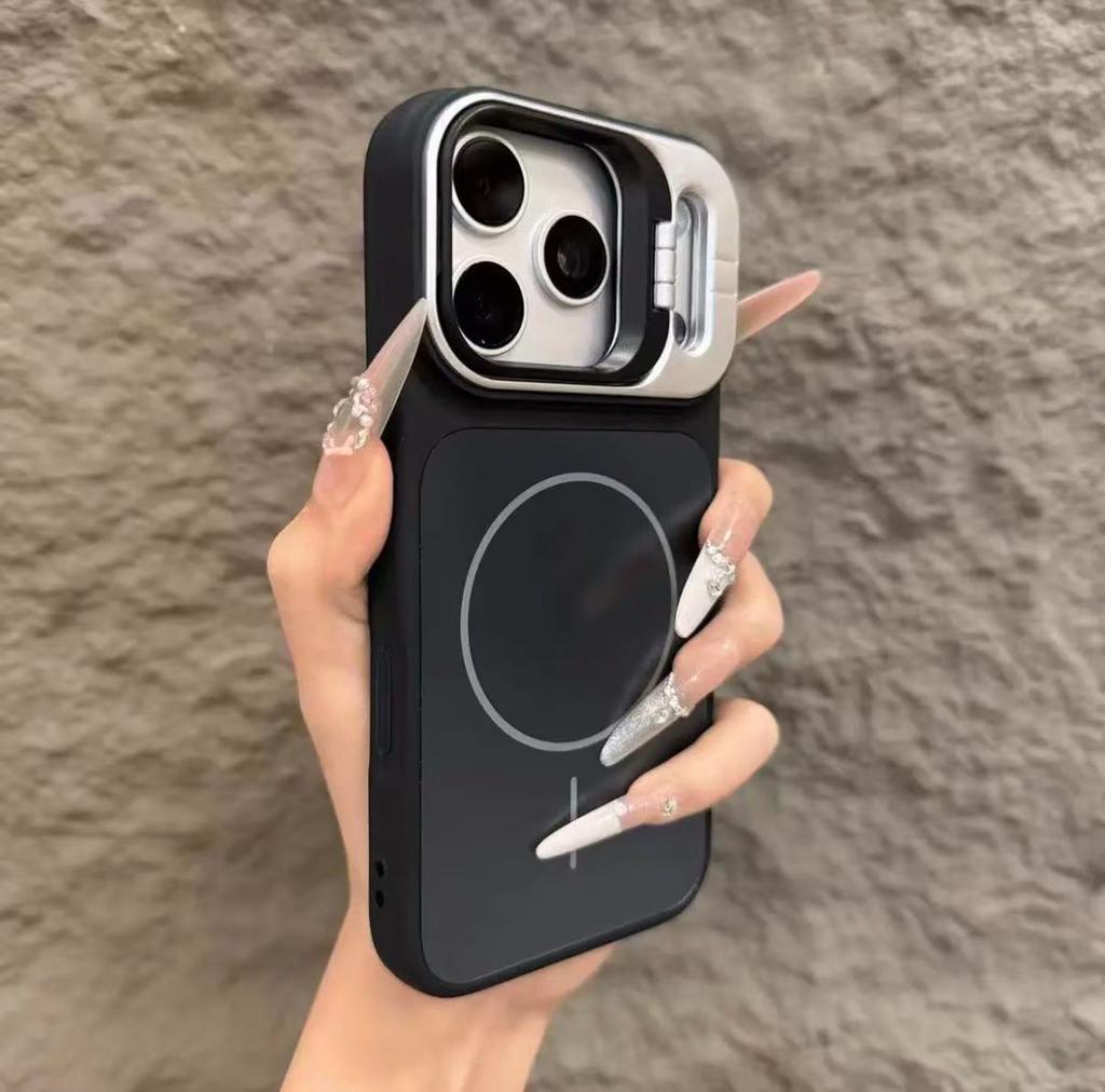 Bracket Stand Magnetic Phone Case for For Iphone 17 Air 16 15 14 Plus 13 12 Pro Max Shockproof Cover for Bumper Case