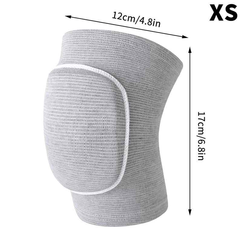 

1 пара танцевальных спортивных наколенников для мужчин, женщин, детей, защитные наколенники для танцев, йоги, волейбола, футбола, бега, велоспорта, тенниса XS серый