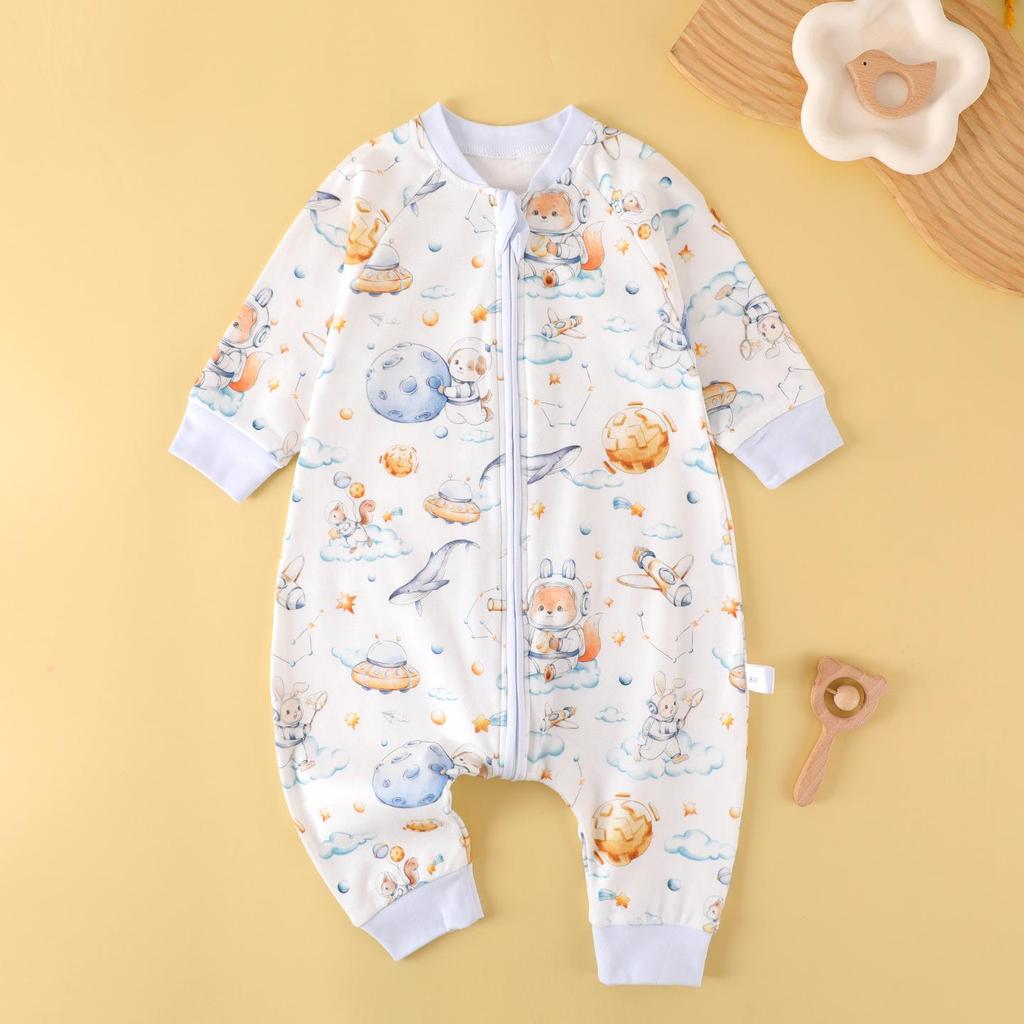Pure Cotton Baby Romper & Sleeping Bag - Spring/Autumn Collection for Boys & Girls